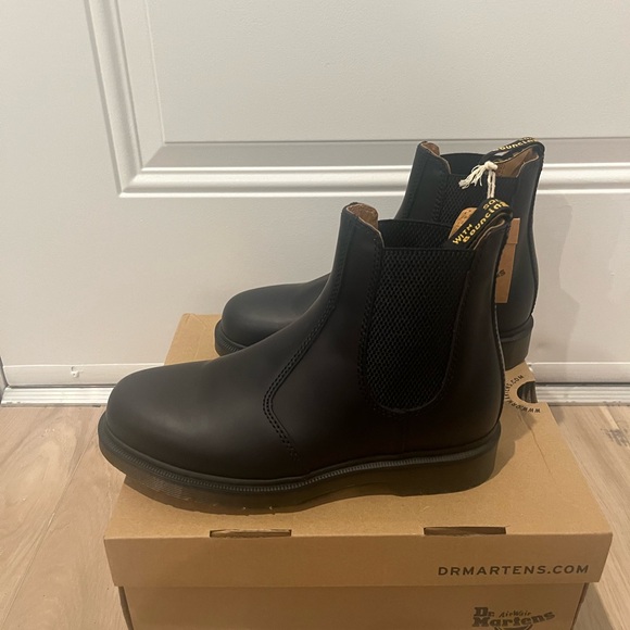 NIB 2976 SMOOTH LEATHER CHELSEA ANKLE BOOTS Black 8 - Picture 7 of 13